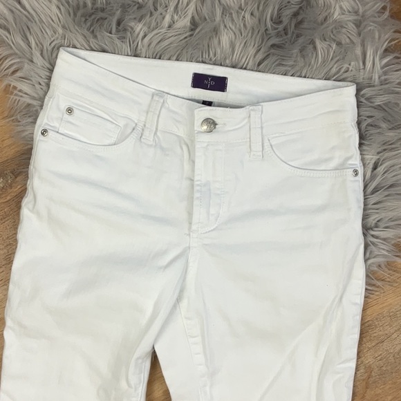 NYDJ Boyfriend Straight Leg White Jean - Picture 5 of 14